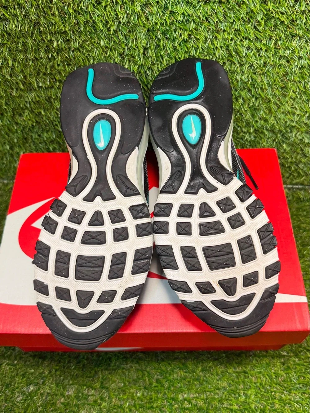 Nike Air Max 97 SE XXXV Sport Turbo Black Denim Teal Sneakers
